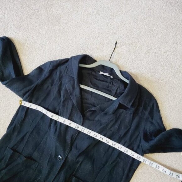 Revolve Chelsea28 Oversized Printed Dotted Lightweight Minimalist Blazer S - Picture 4 of 9